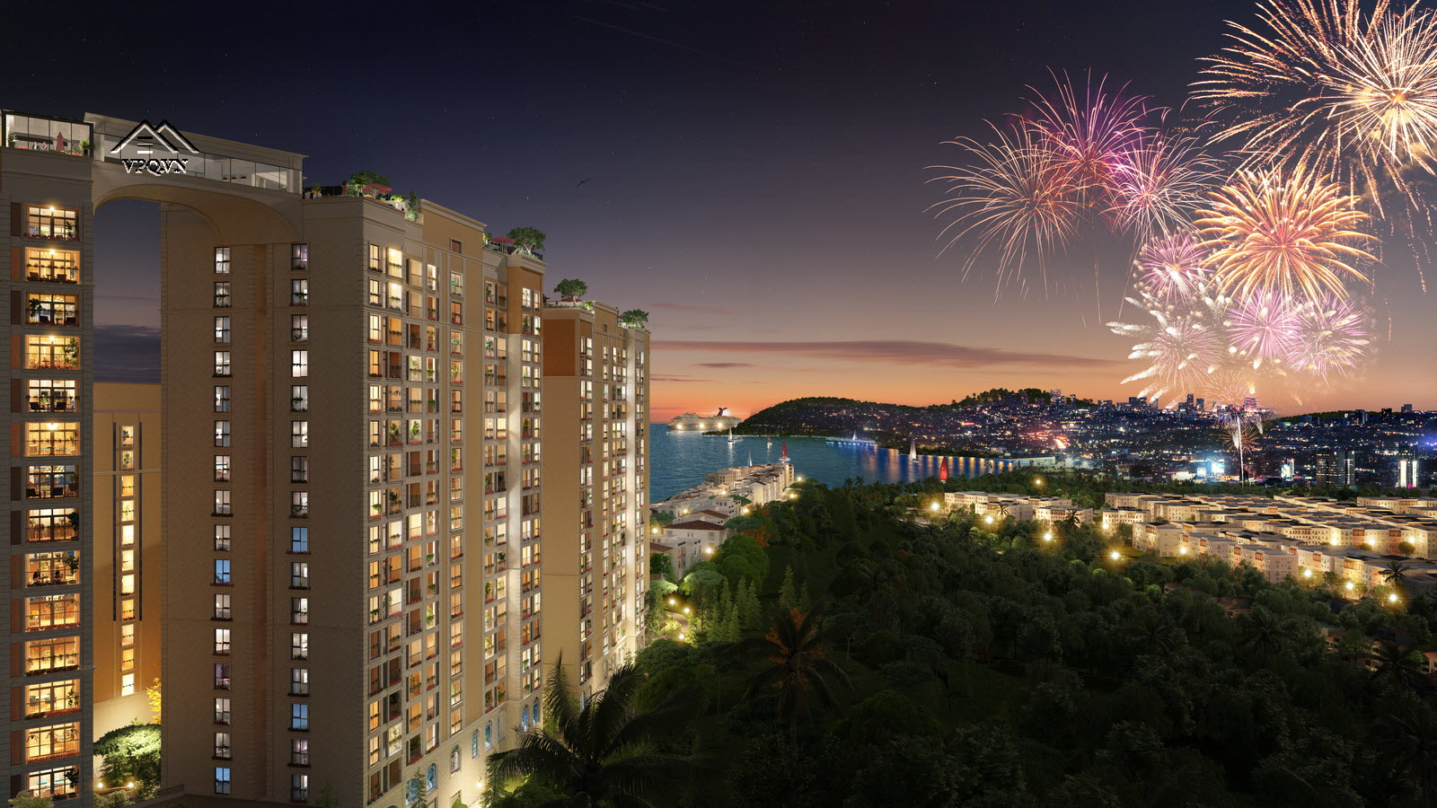 G&oacute;c view mặt sau căn hộ Hillside t&ograve;a H1,H2 ph&acirc;n khu The Hill